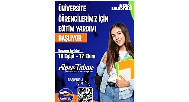 İnegöl Belediyesi’nin Üniversite Öğrencilerine Eğitim Yardımı Başvuruları Başladı