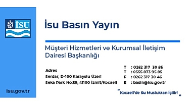 İSU’dan Kartepe ve Başiskele’ye Güçlü Altyapı Yatırımı