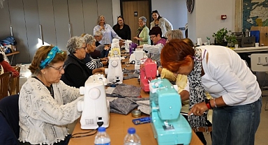 Efes Selçuk’ta kadınlar dikiş atölyesinde buluştu