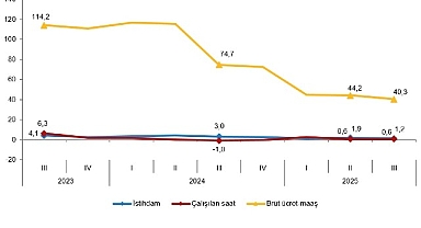 İşgücü Girdi Endeksleri, III. Çeyrek: Temmuz-Eylül, 2025